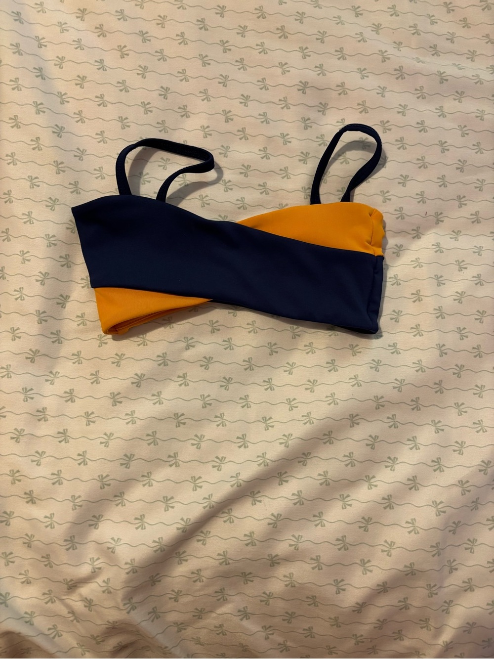 Colorblock Navy and Mustard Top Tiger Friday new